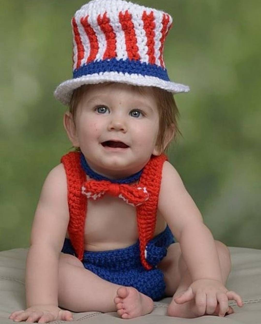 Baby 4th of July Red White Blue Costume Photo Shoot Outfit Etsy