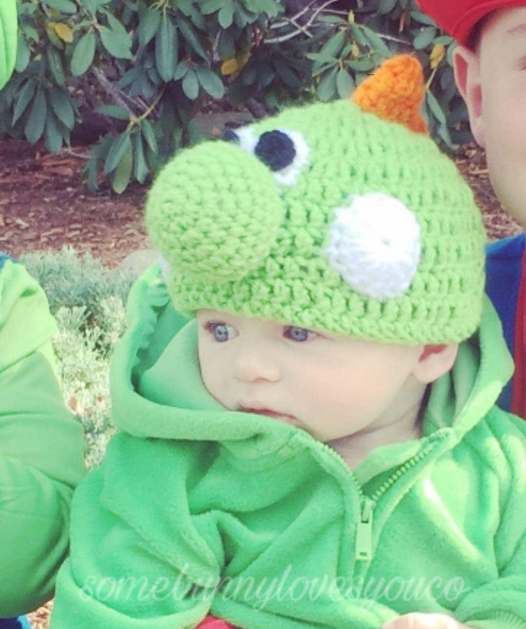 Crochet Yoshi Baby Halloween Hat Child Yoshi Hat Toddler Hat - Etsy