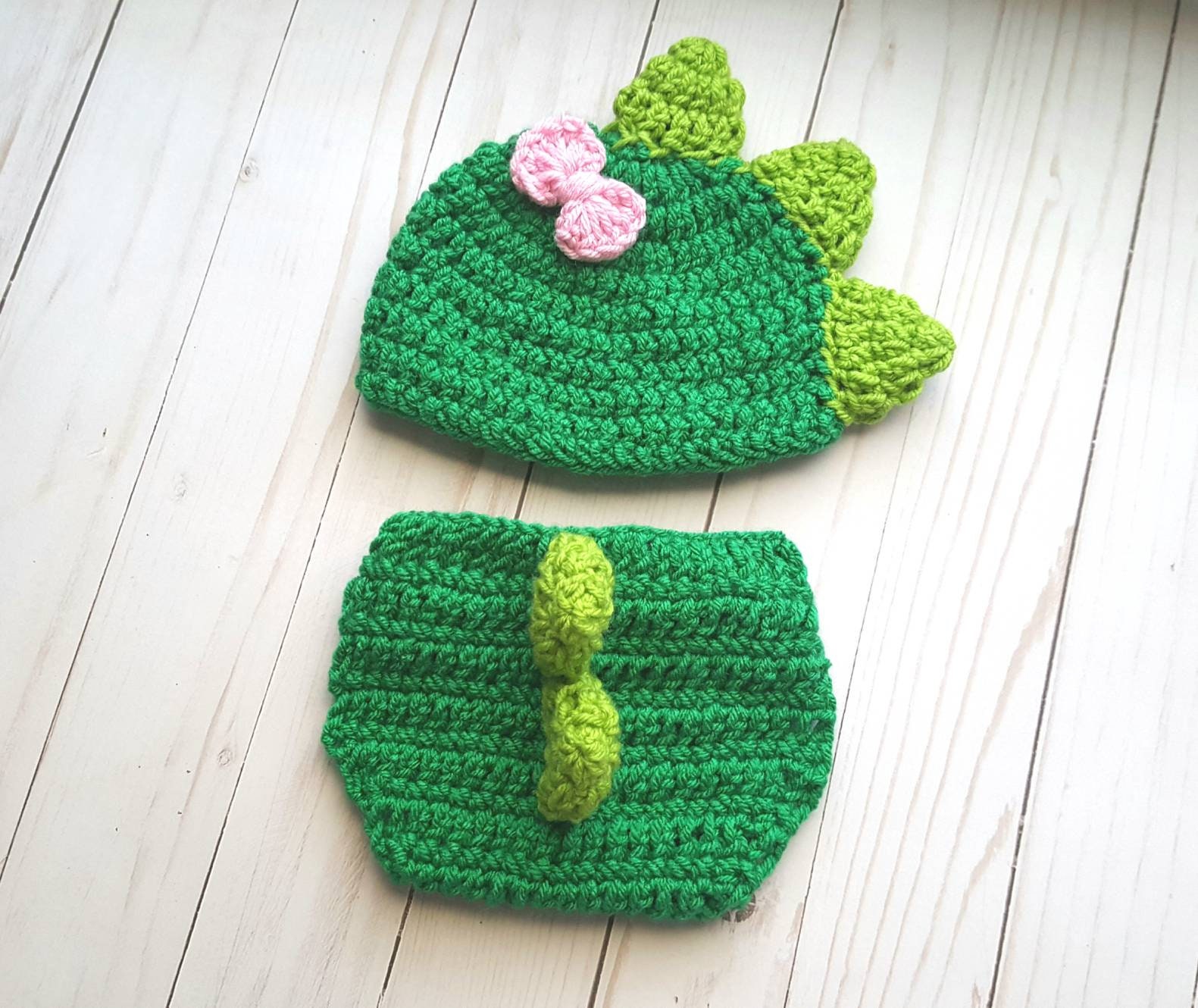 Baby Girl Dinosaur TRex Outfit Pink Dino Crochet Costume Etsy