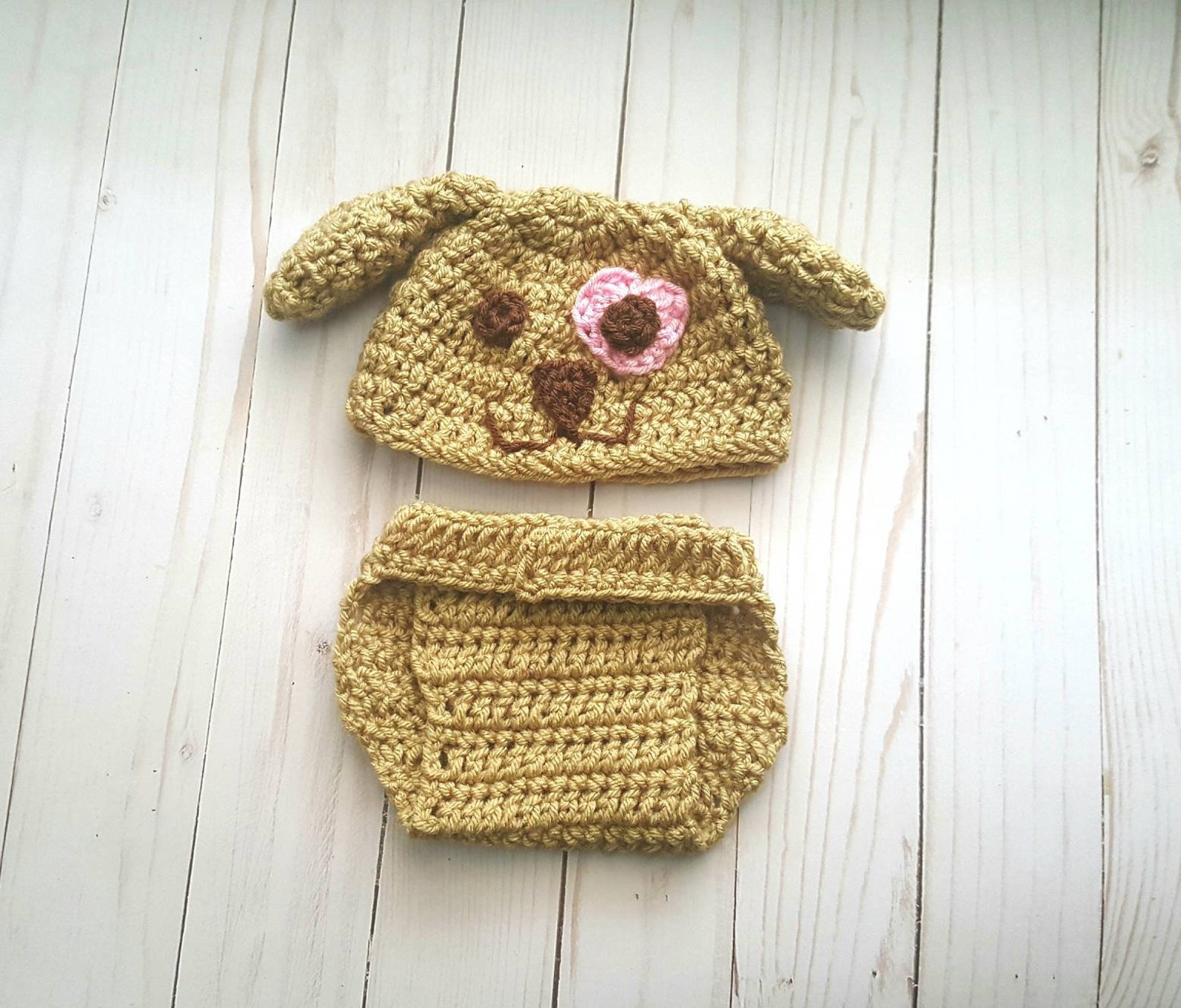 Baby Girl Puppy Dog Halloween Costume Newborn Crochet Photo Etsy