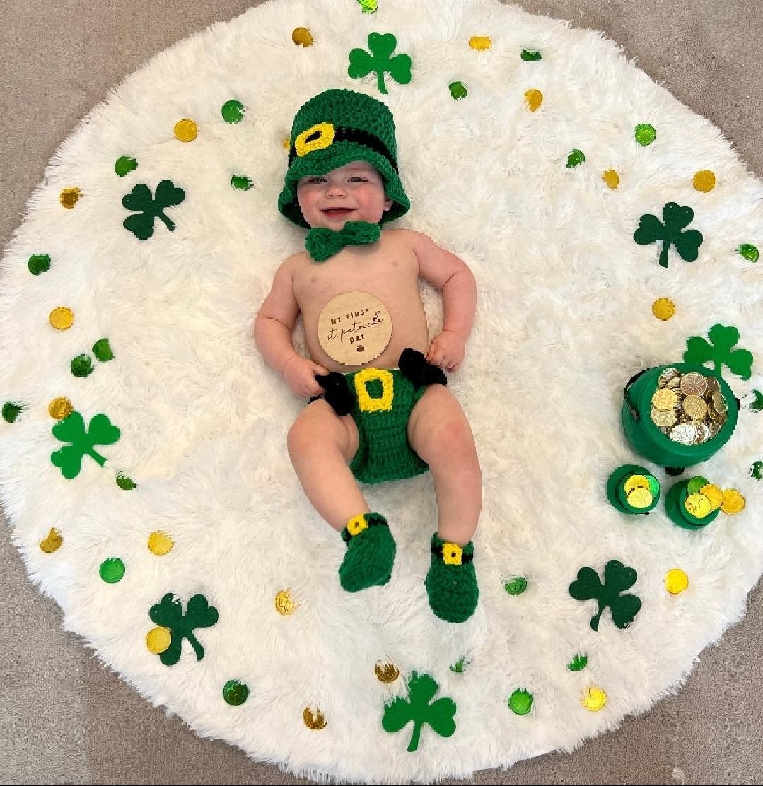 Baby Photoshoot Ideas Newborn St Patricks Day Outfit St Patricks