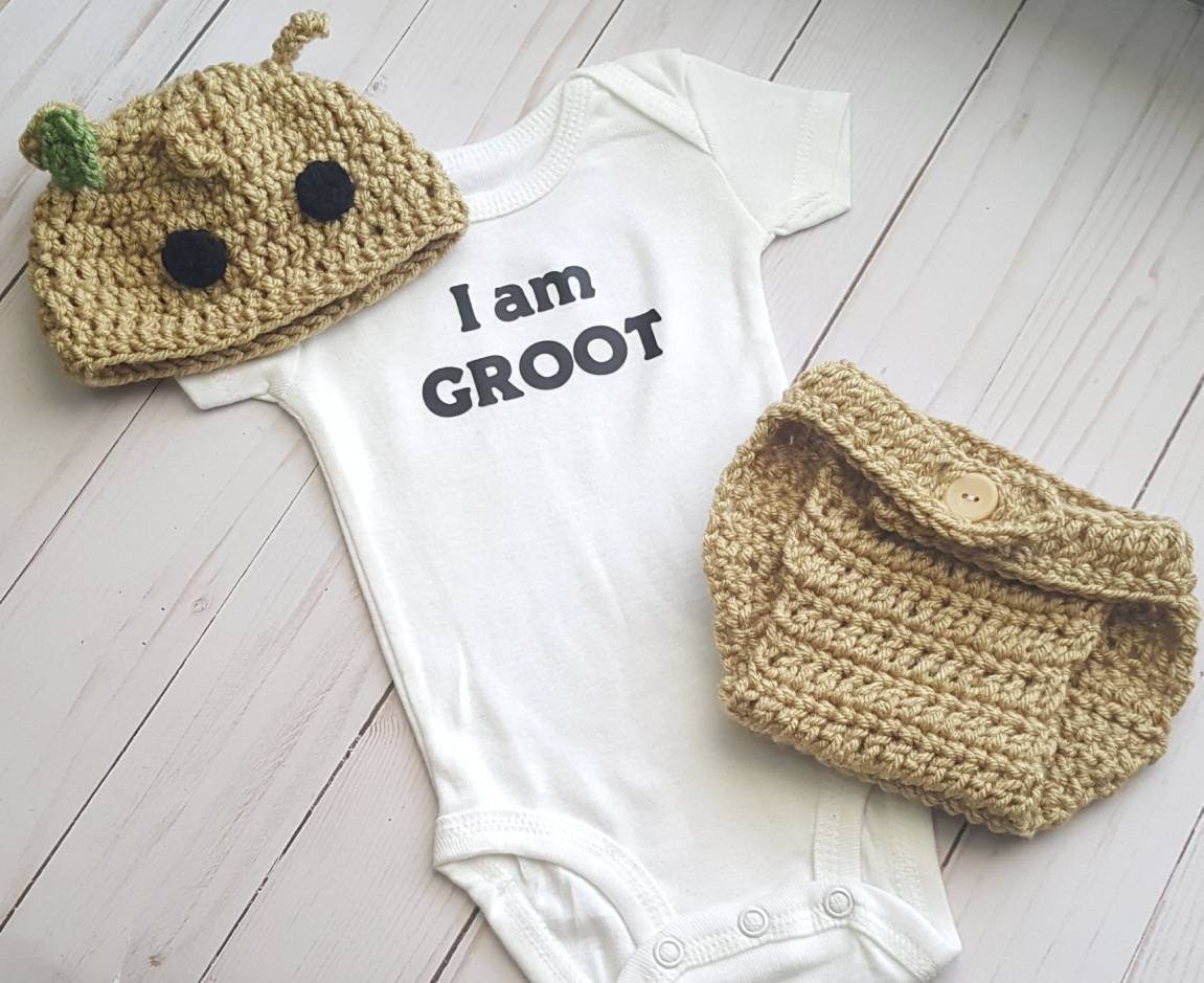 Groot Girl Outfit Marvel Halloween Costume I Am Groot Baby