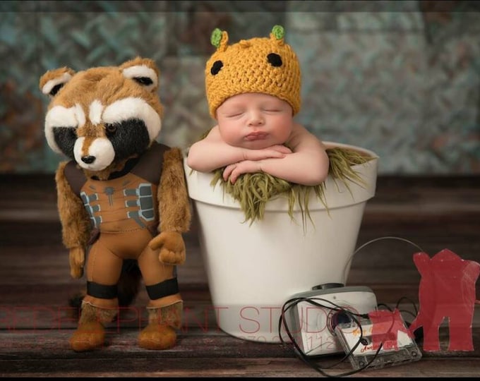 Baby Groot Hat Crochet Groot Hat Newborn Groot Hat First Etsy