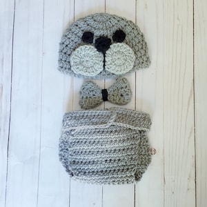 Seal Baby Animal Costume, Crochet Seal Outfit, Toddler Hat, Sea Lion Photo Prop, Animal Hat, Halloweeen Costume, Ocean Nursery Baby Gift