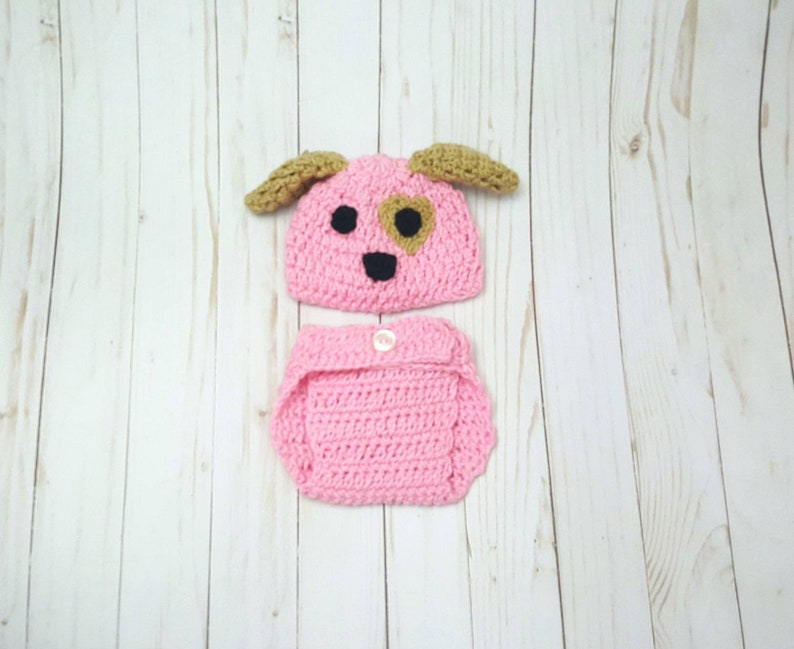 Baby Dog Halloween Costume Newborn Pink Baby Girl Puppy Dog Etsy