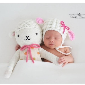 Lamb Baby Girl Costume, Newborn Crochet Sheep Lamb Outfit, Cuddle Kind Lamb Outfit, Easter Spring Baby Outfit, Little Lamb Infant Photo Prop