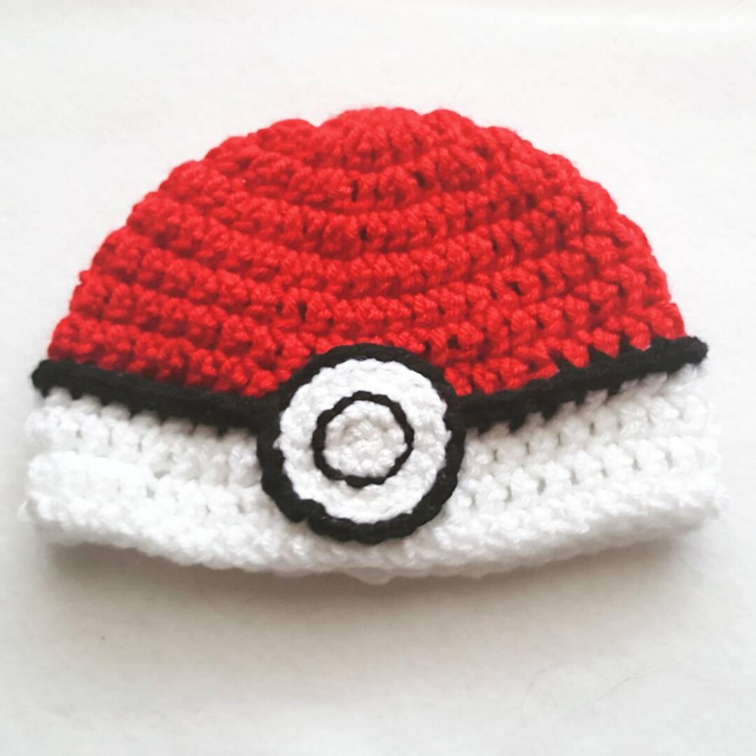 Baby Pokeball Pokemon Hat Newborn Pokeball Hat Pokeball Beanie Baby ...