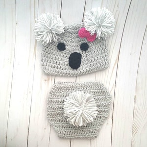 Newborn Photo Prop Koala Bear Outfit Costume Baby Girl Baby Shower Gift Cake Smash Coming Home Koala Nursery Hello World Baby Boy