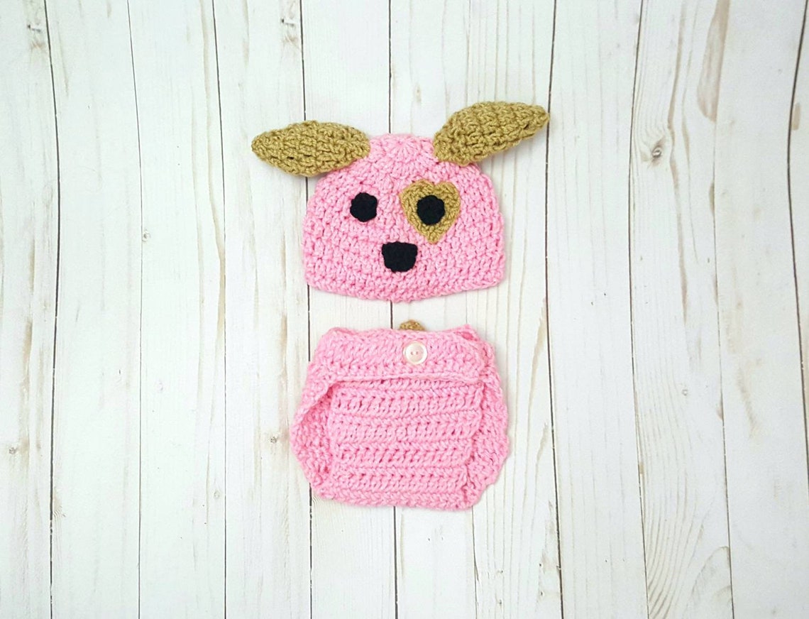 Baby Puppy Outfit Puppy Outfit for Baby Blue or Pink Crochet Etsy