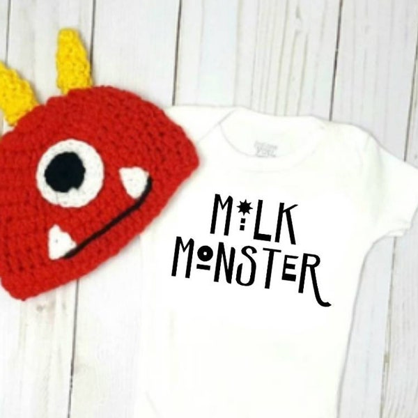 Monster Baby Halloween Costume, Preemie Costume Created Monster, Breastfeeding Shirt, Milk Monster, Mommy's Little Monster, Shower Gift