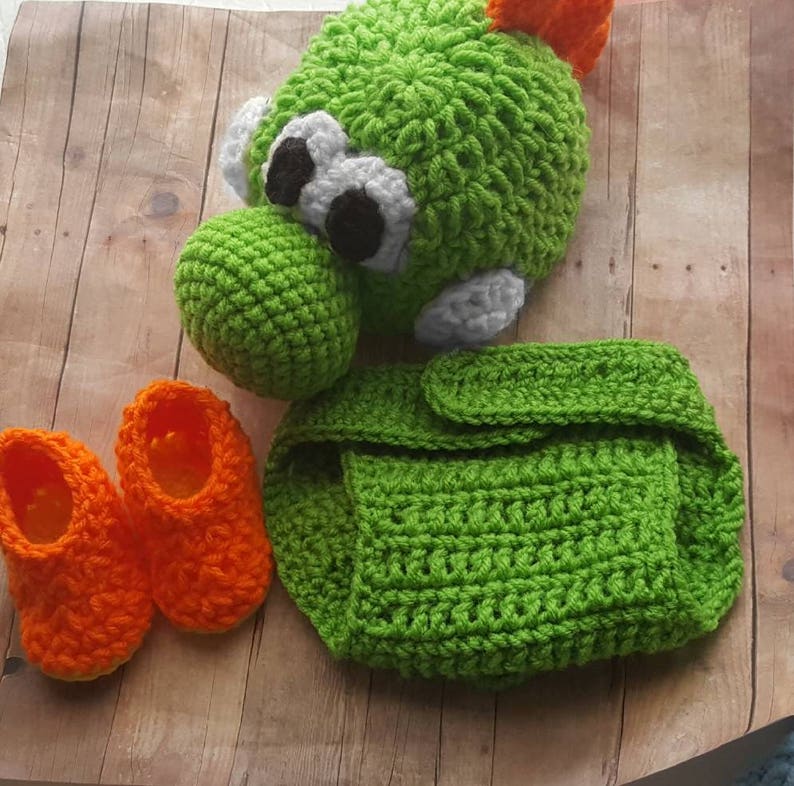 Crochet Yoshi Baby Winter Hat Child Yoshi Hat Toddler Hat Etsy