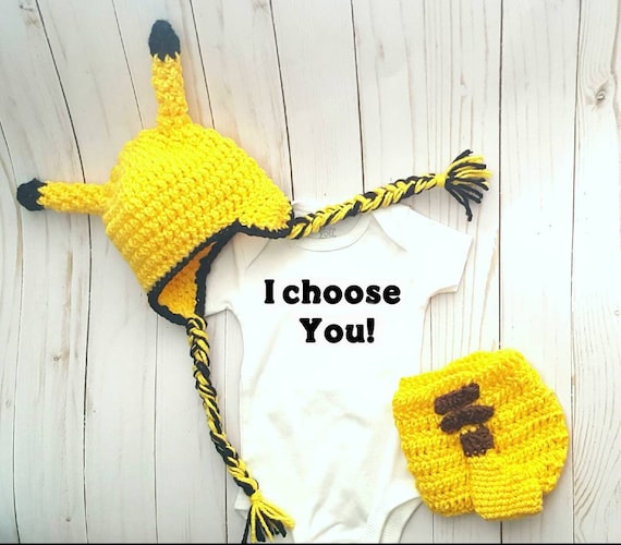 I Choose You Pokemon Pikachu Halloween Costume Pikachu Baby Etsy
