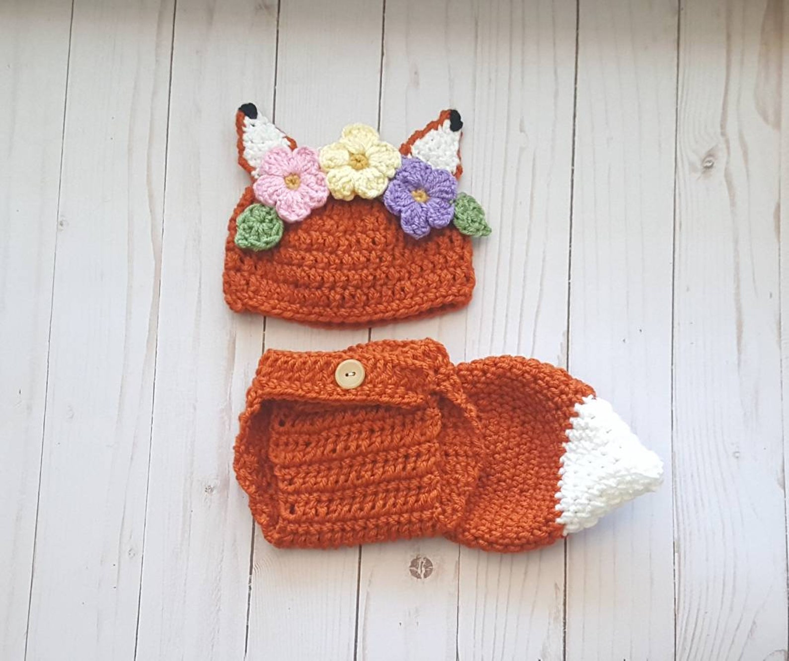 Newborn Baby Fox Costume Baby Fox Outfit Spring Photoshoot - Etsy