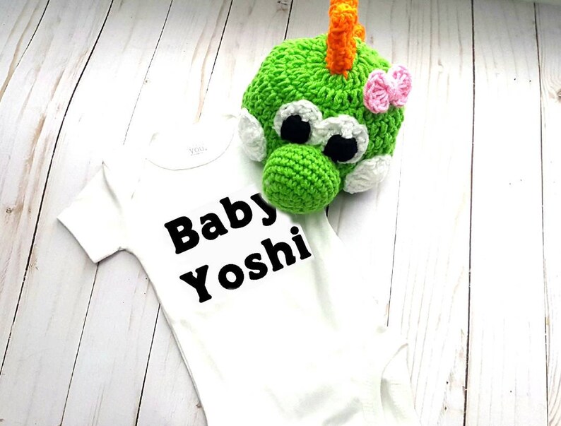 Yoshi Baby Girl Halloween Costume Baby Crochet Nintendo Yoshi Etsy