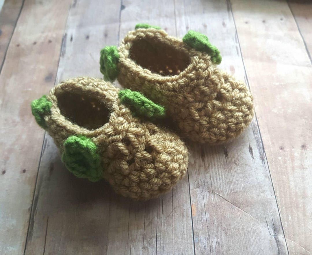 Baby Groot Slippers Shoes Crochet Groot Booties Baby Tree - Etsy