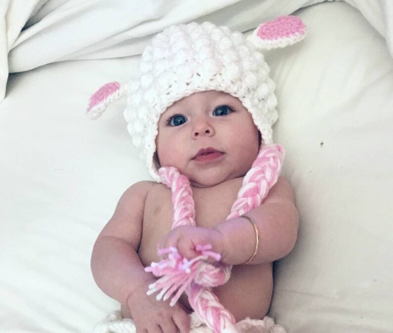 Lamb Baby Girl Costume Newborn Crochet Sheep Lamb Outfit Etsy