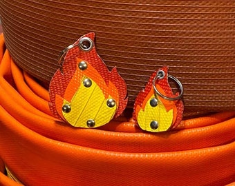 Keychain 'All Fired Up' Made from Upcycled Fire Hoses