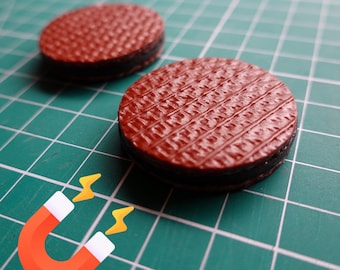 Fidget toy magnetic coins made from fire hose - magnetic slider