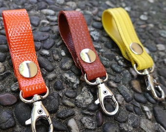 Upcycled Fire Hose Belt Keychain - Strong Magnetic Closure