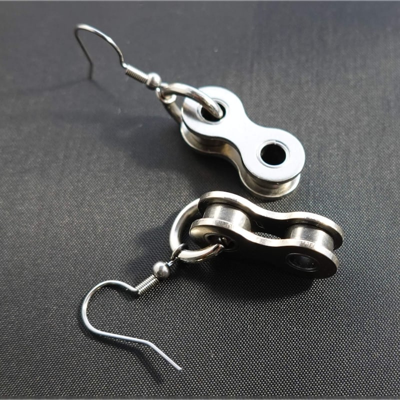 Stainless Steel Earrings | Bicycle Studs | 1 Pair | E'arrs Inc