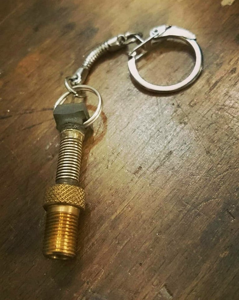 Key Chain/key Ring Made From Upcycled Bike Inner Tubes Valves Etsy