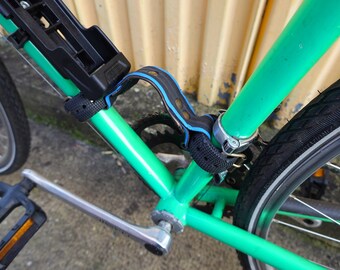 Bicycle frame handle from old bike tire