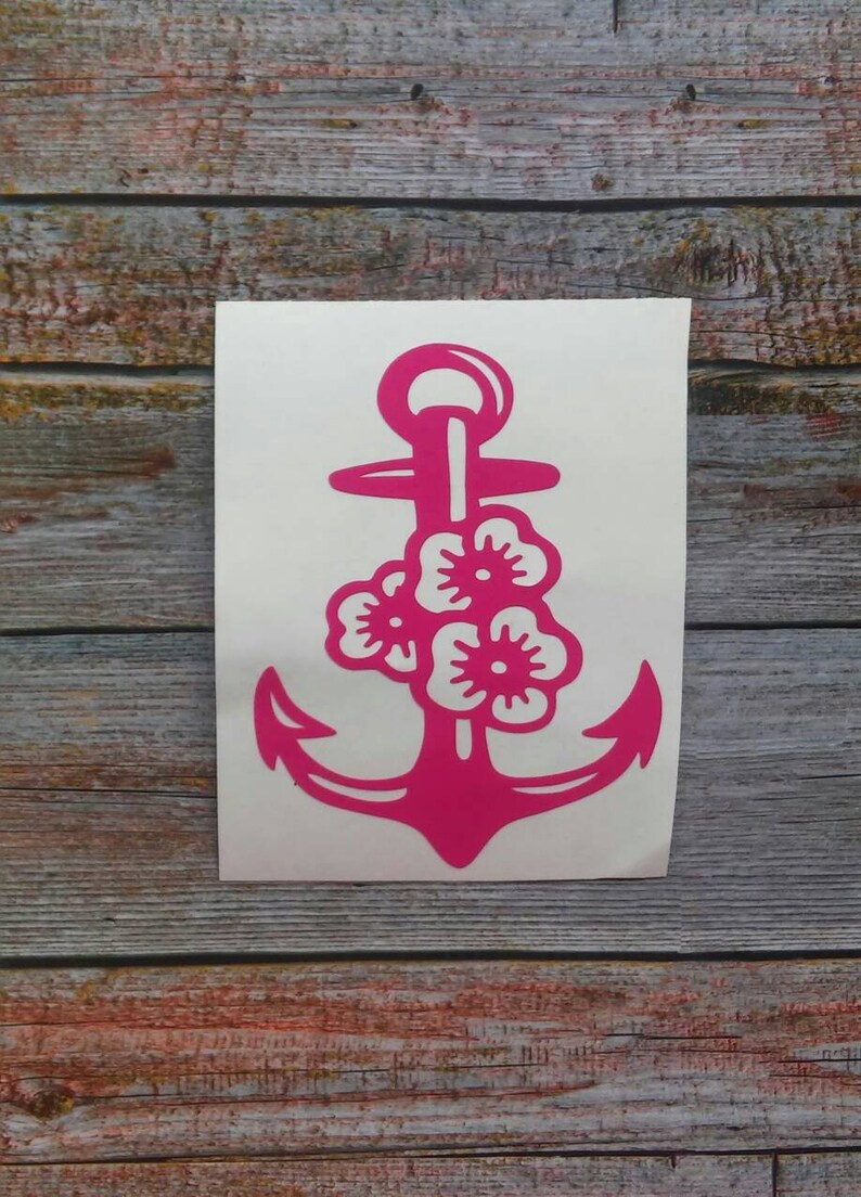 Anchor Vinyl Decal Car Window Decal for Women Yeti Decal for Etsy