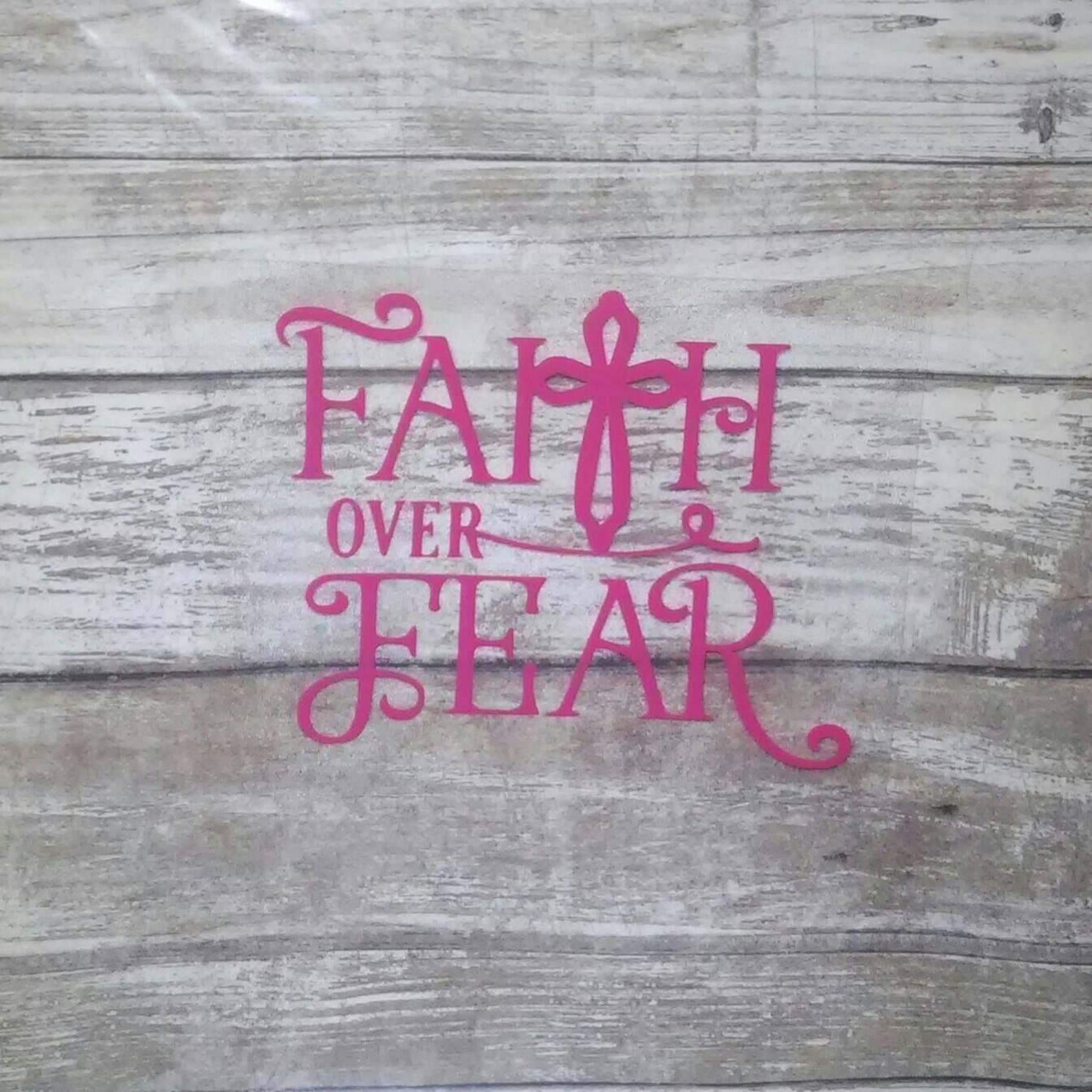 Faith Over Fear Christian Car Decals Faith Decal Christian Etsy