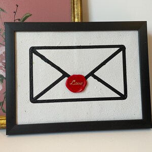 Arte mural con carta de amor, 5x7