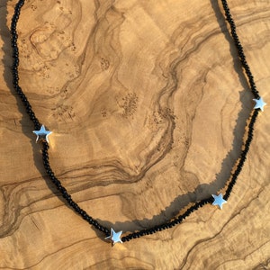 Stars Black Choker