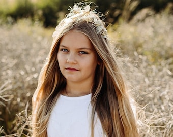 Monarch Butterfly Headband, Gold butterfly headband, Girl Festival Headpiece, Woodland Fairy Papillon, Flower girl crown