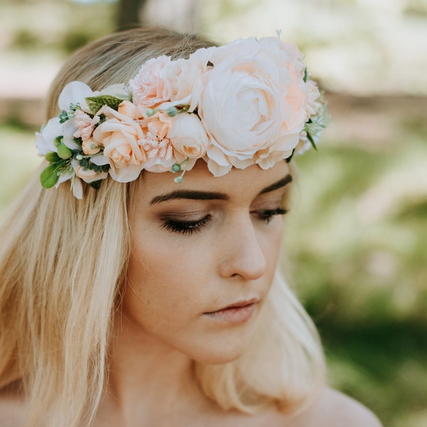 Ivory Flower Crown main image 1