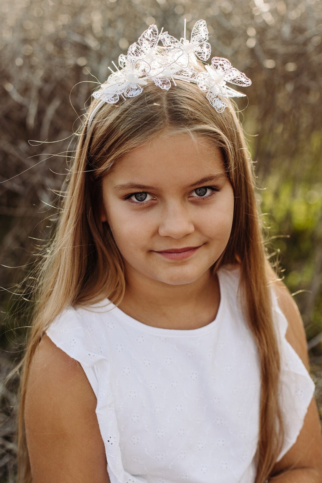 White Monarch Butterfly Headband White Butterfly Headband Etsy