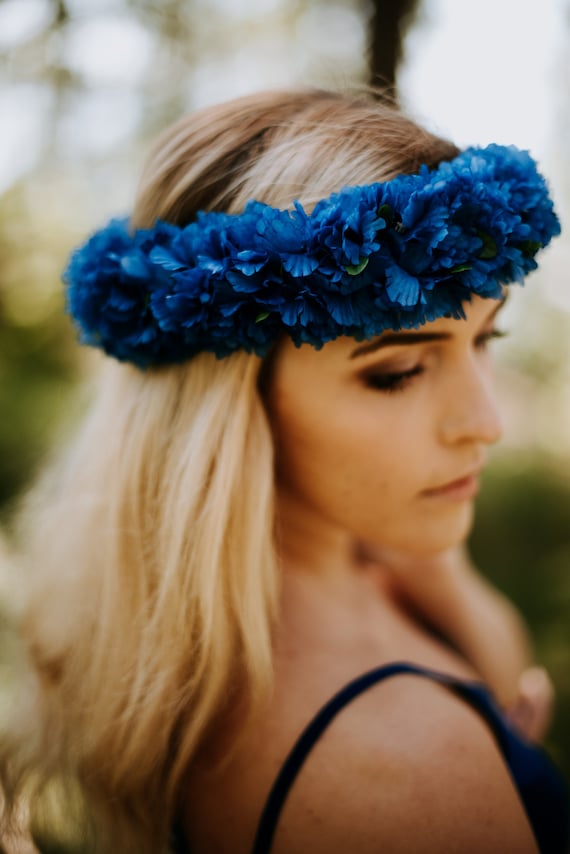 Cornflower Blue Crown Blue Flower Crown Cornflower Cornflower
