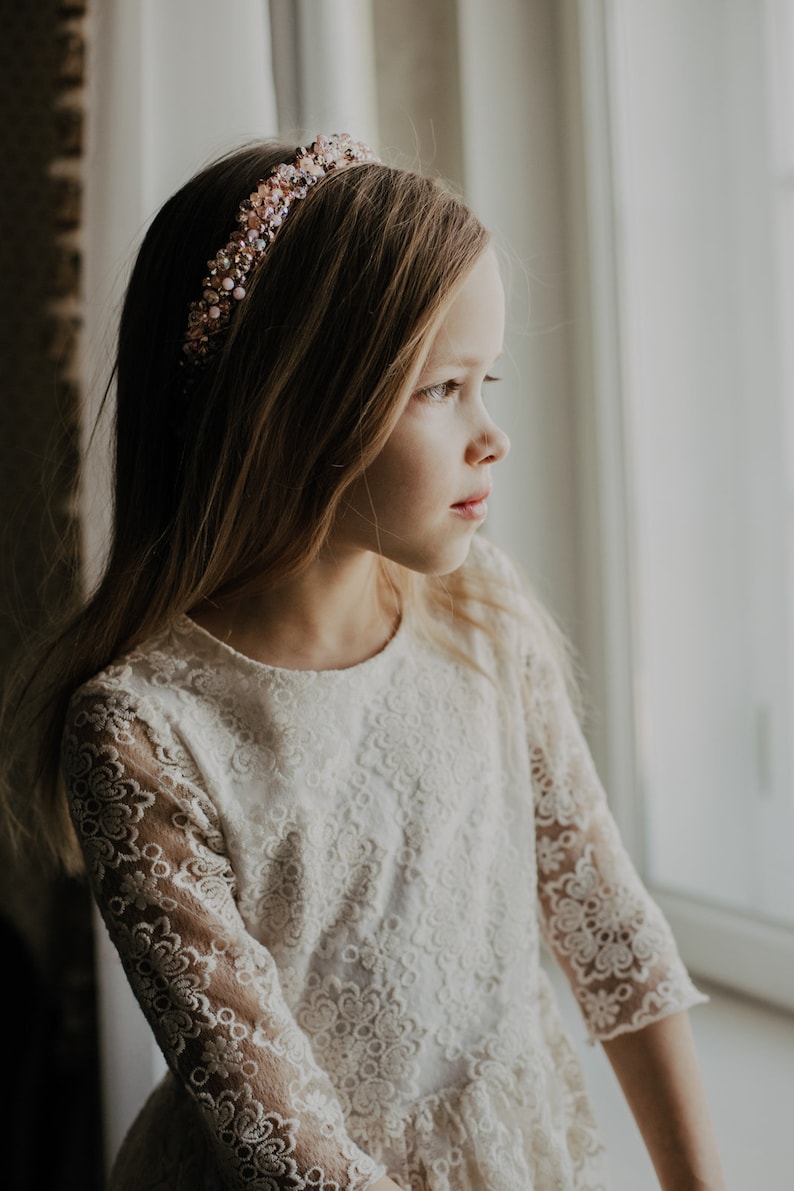 Wedding Flower Girl Hair Accessories Flower Girl Hair Piece Etsy