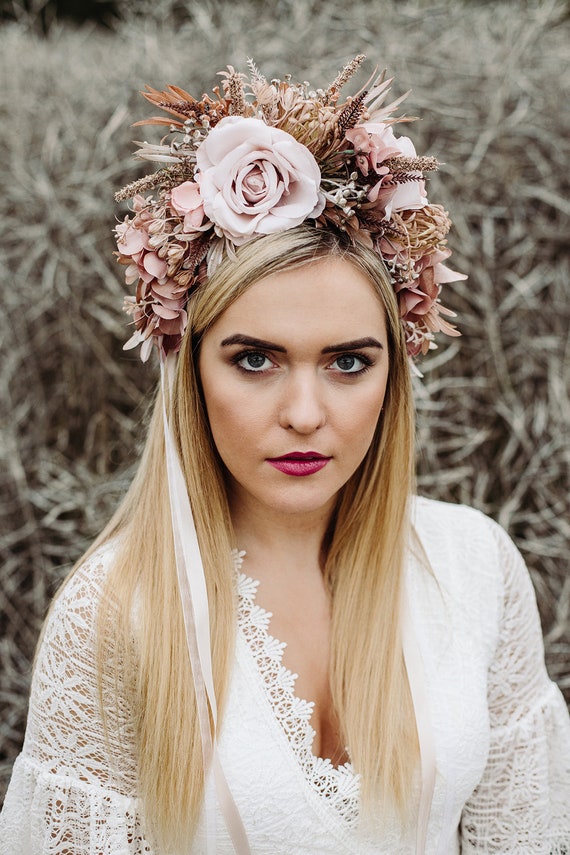Natural sale flower tiara