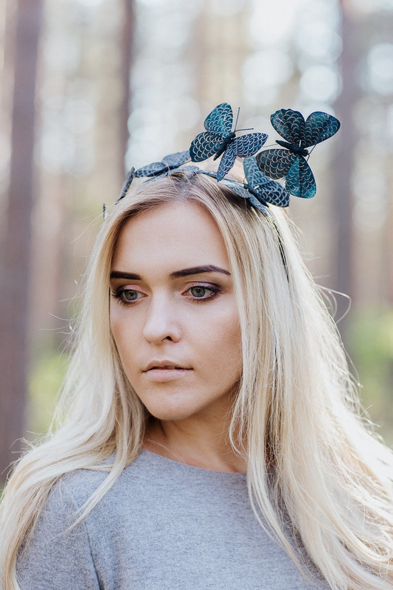 Butterfly Headband, Monarch Butterfly Headpiece, Bohemian  display picture 3