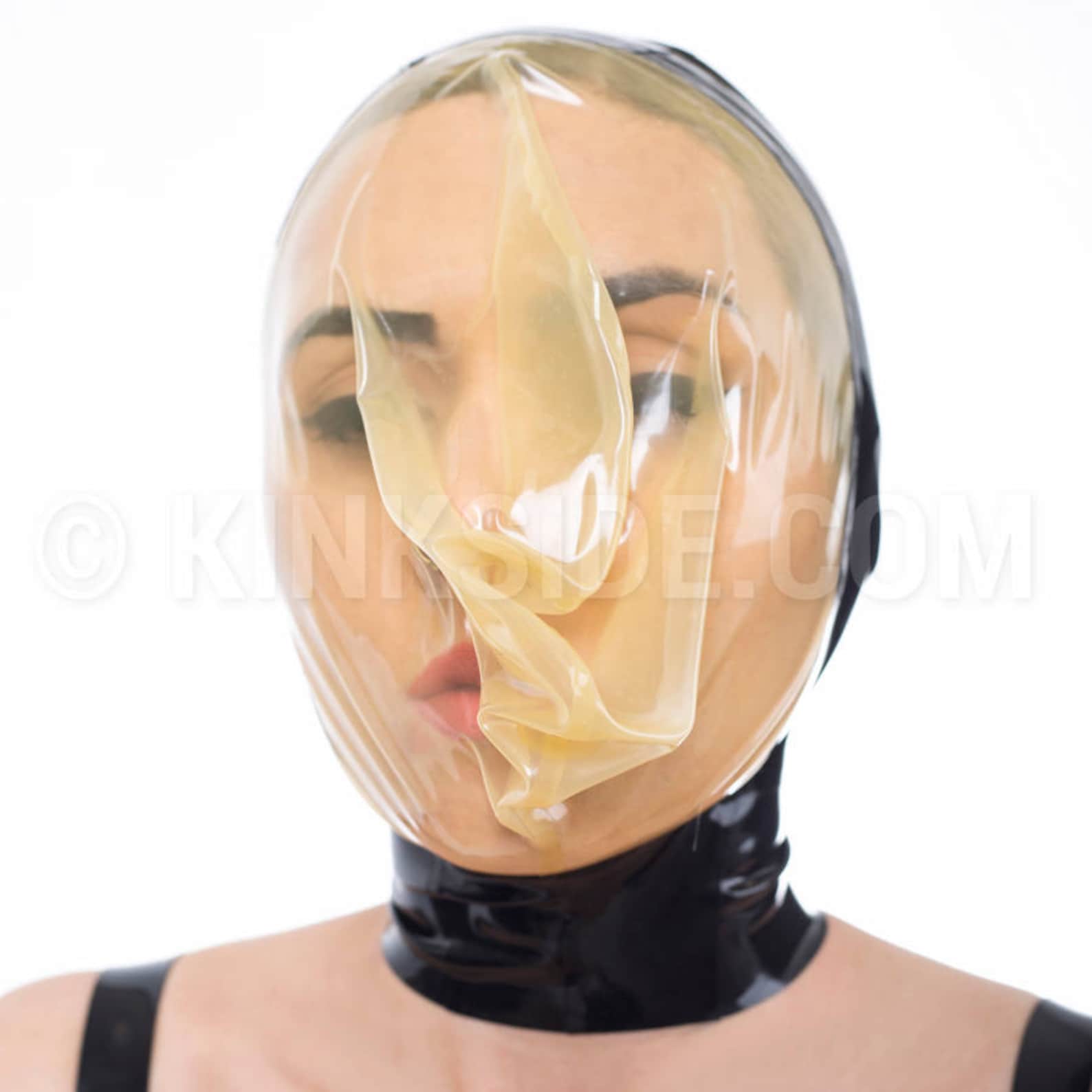 Latex breathplay hood Etsy