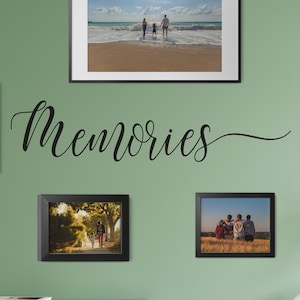 Memories, Vinyl Wall Decal, Bedroom Wall Decal, Vinyl Lettering , Vinyl Stickers ABGG2 image 1