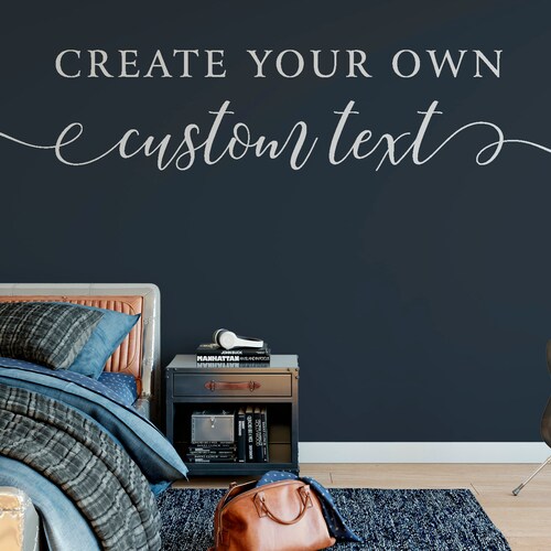 Create Your Own Quote Personalized Wall Quote Sticker Wall Etsy