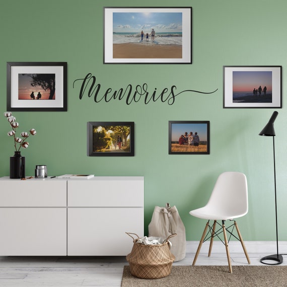 Memories, Vinyl Wall Decal, Bedroom Wall Decal, Vinyl Lettering , Vinyl Stickers - ABGG2