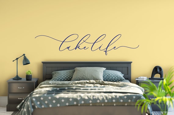 Lake Life Wall Decal, Vinyl Wall Decal, Bedroom Wall Decal, Vinyl Lettering , Vinyl Stickers
