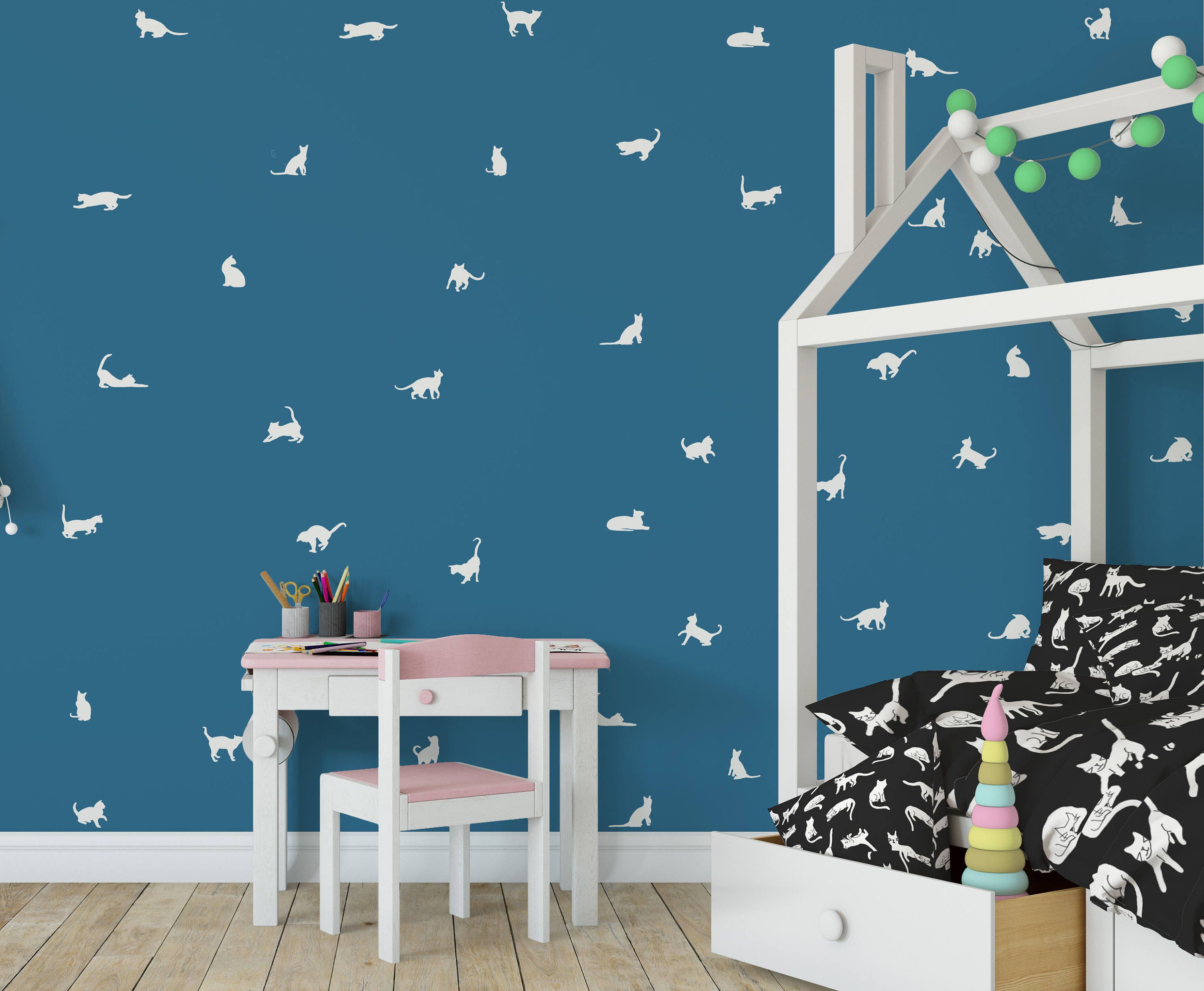 Cat Decal, Kitten Wall Decal, Cats Stickers Cat Vinyl Wall Decals