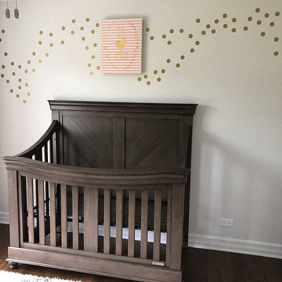 Gold Metallic Polka Dot Wall Sticker Decor - 1" Inch, 1.5",2",2.5",3", 3.5", 4"  Inches Polka Dot Wall Decal Circle Vinyl Decals