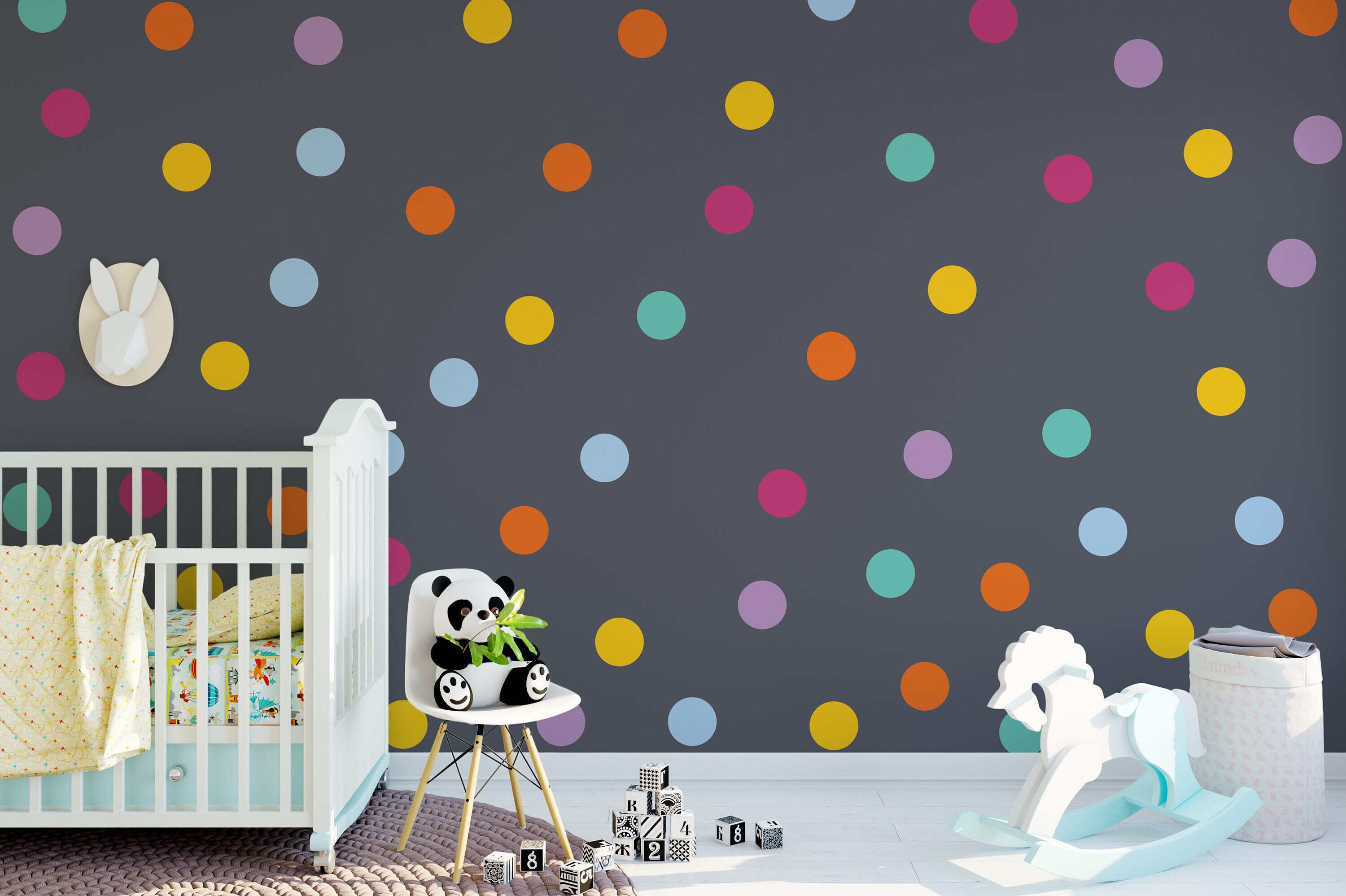 5 Inches Polka Dot Wall Decals 5 Inches Polka Dots Wall Decor 5 Inch