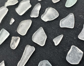 50 Very Small Pieces of White Hawaiian Seaglass,Variety of Shapes Sizes Smooth Quality Seaglass From Oahu Hawaii ,Hand Collected, Beautiful