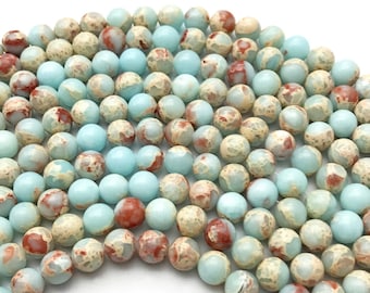 10mm Imperial Jasper Beads, Round Gemstone Beads, Wholesale Beads