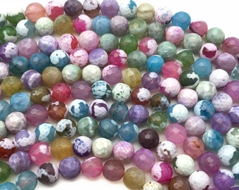 Collana Di Agata Rossa 10mm, Girocollo 16-36 Pollici, Perline Rotonde Naturali, Vintage - Foto 2