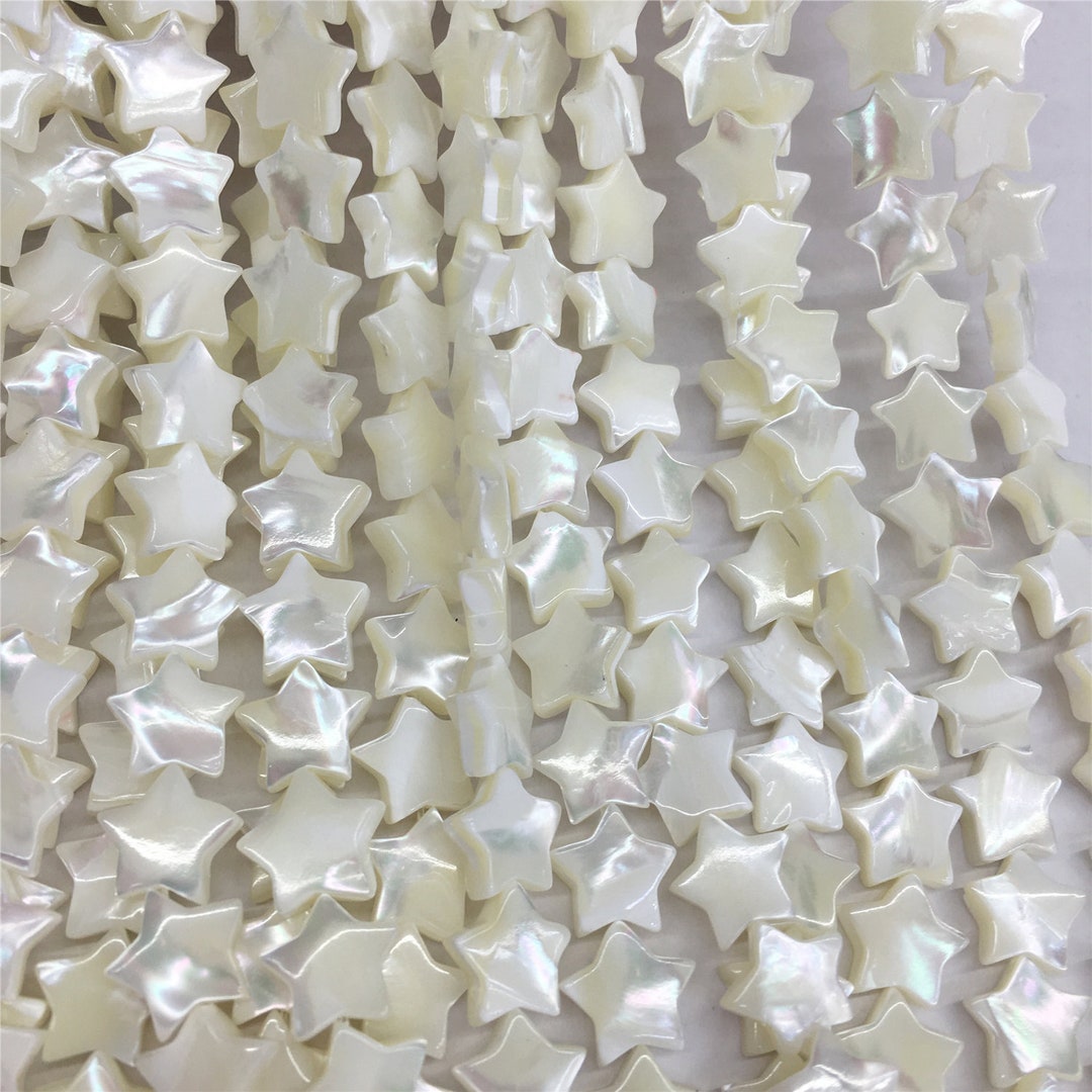 Shell Pearls Star Mother of Pearl Star Beads, Shell Star Beads, Shell Jewelry, 8mm, 10mm ...