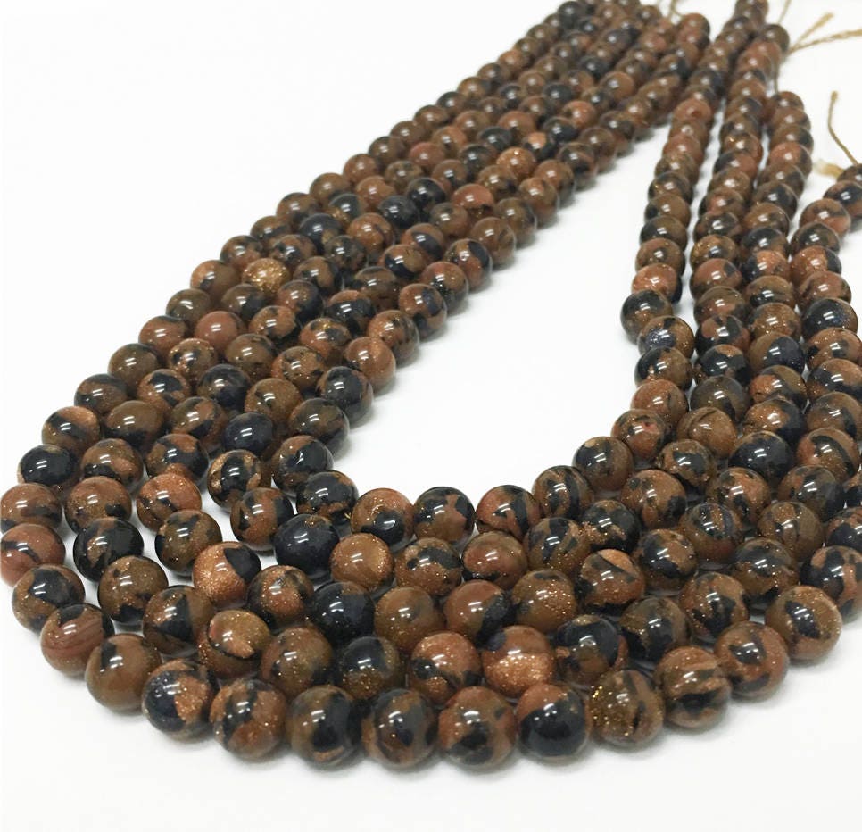 8mm Gold Sandstone Beads Round Gemstone Beads Wholesale | Etsy